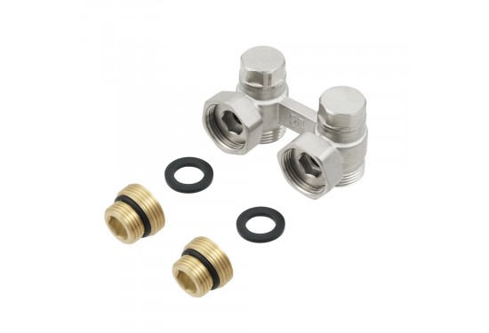 HRKA11 Вузол нижнього підключення радіатора кутовий 1/2x3/4", ТМ Raftec - мініатюра 4