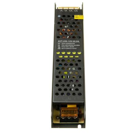 Блок живлення AVT 12V IP20 20,8А - 250W - мініатюра 2