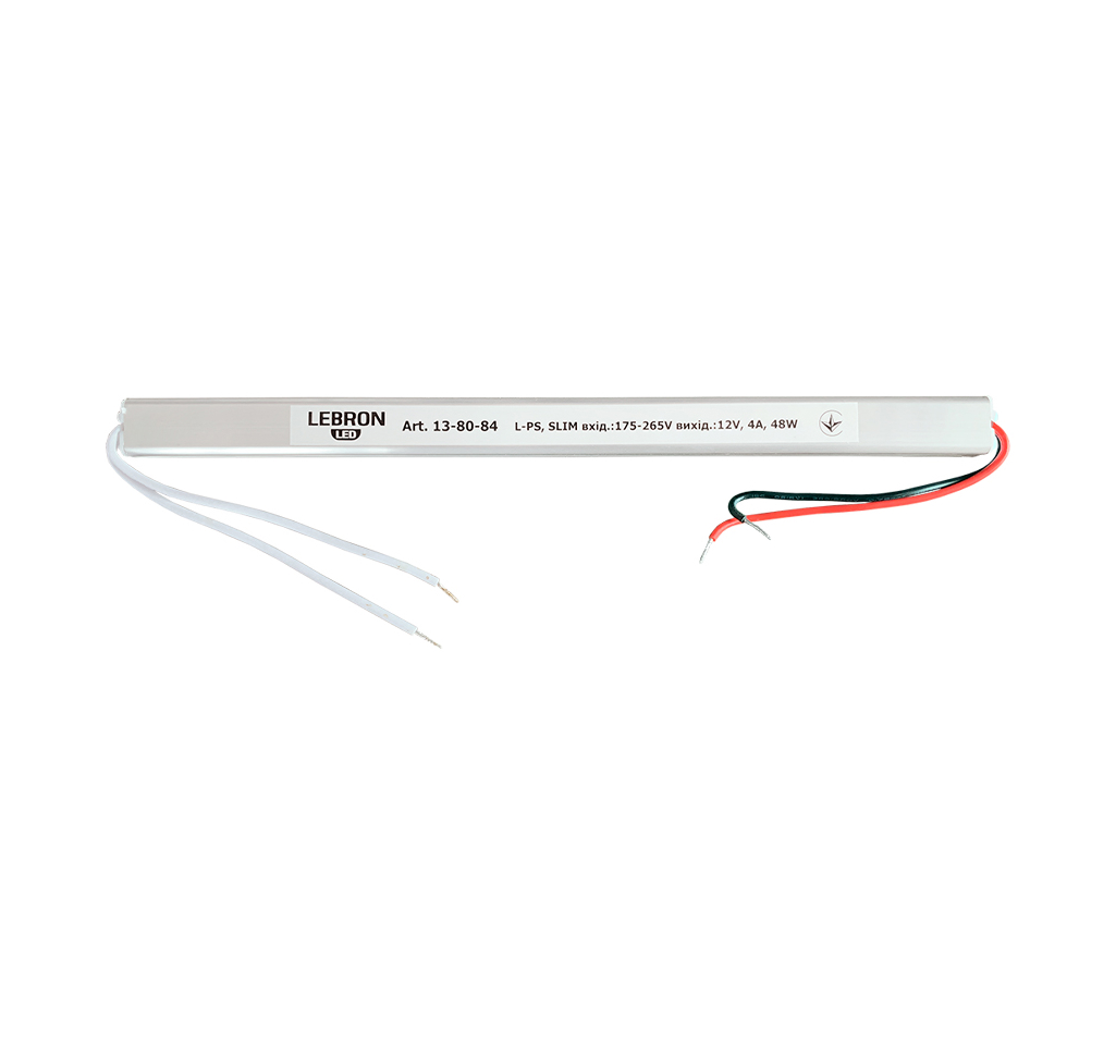 Блок живлення LEBRON L-PS,SLIM, 12V,4A,48W - мініатюра 2