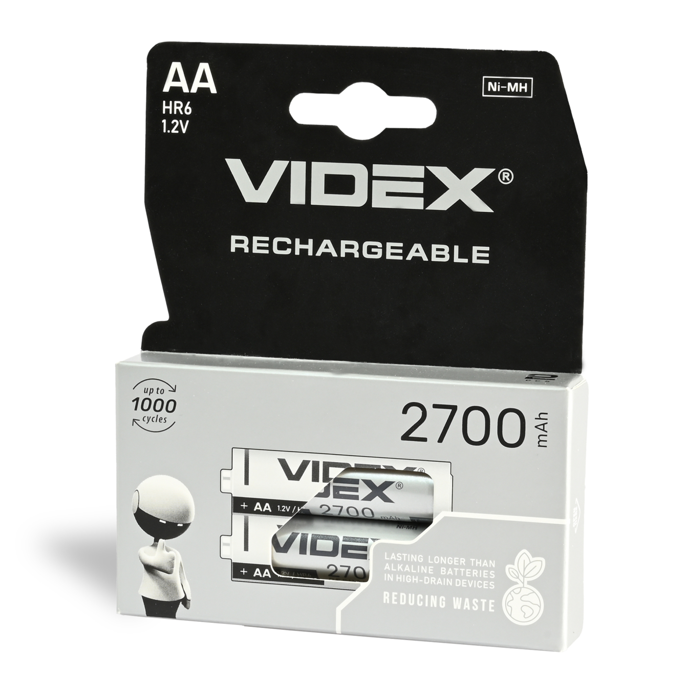 Акумулятори Videx HR6/AA 2700mAh double blister/2шт - мініатюра 3
