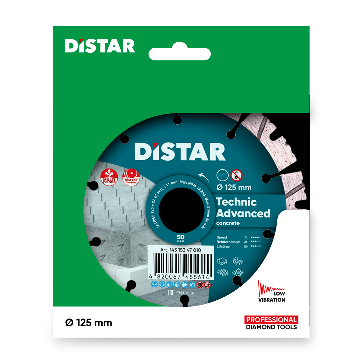 Круг алмазний Distar 125*2,2 HIT Technic Advanced - мініатюра 2