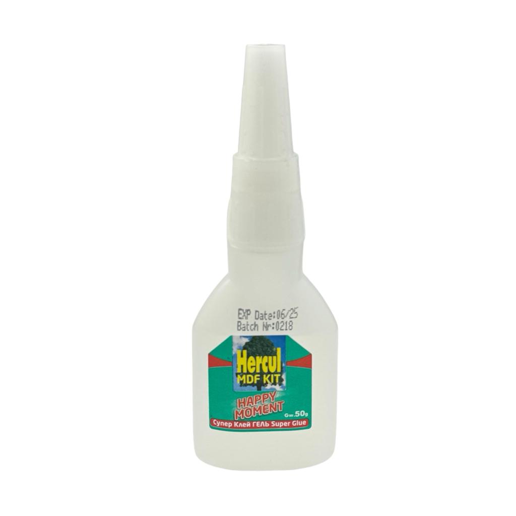 Супер клей-гель  50 гр"HERCUL Super Glue Gel" - мініатюра 2