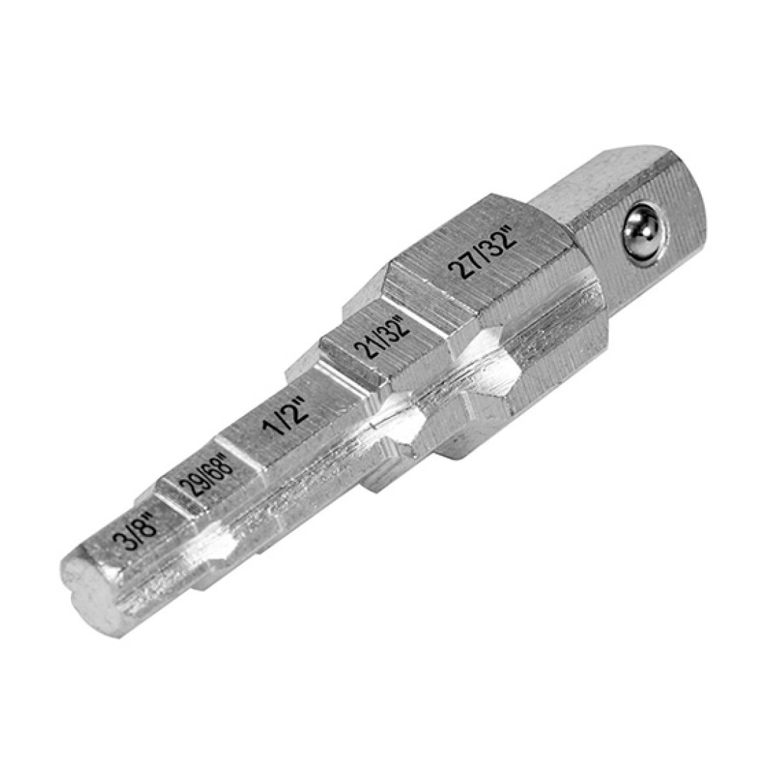 Ключ ступеневий YATO : головка з квадратом 1/2" до головок 3/8", 29/68", 1/2", 21/32", 27/32", Cr-V - мініатюра 2