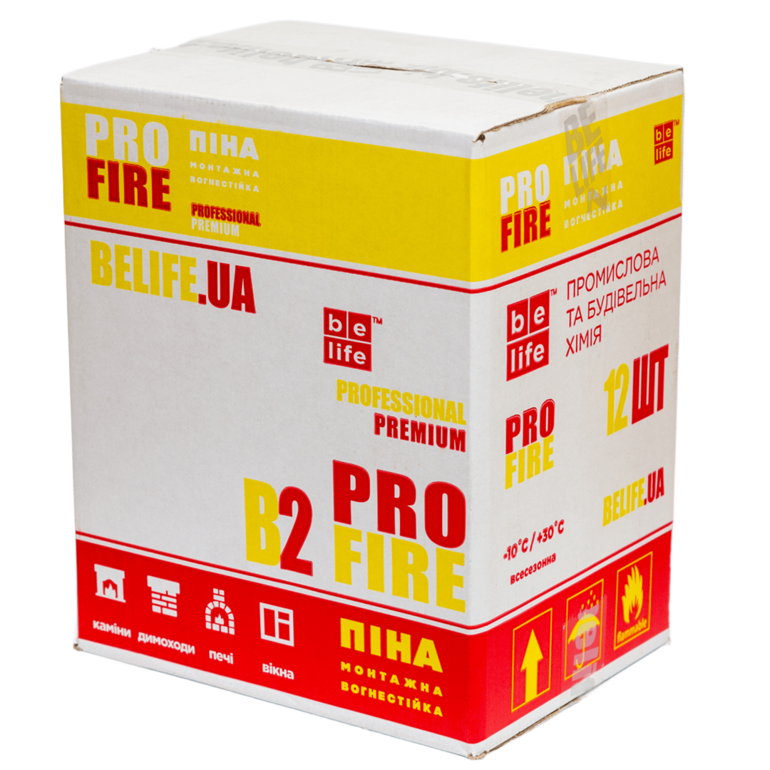 Піна  вогнестійка професійна Belife "Profire 750мл - мініатюра 2
