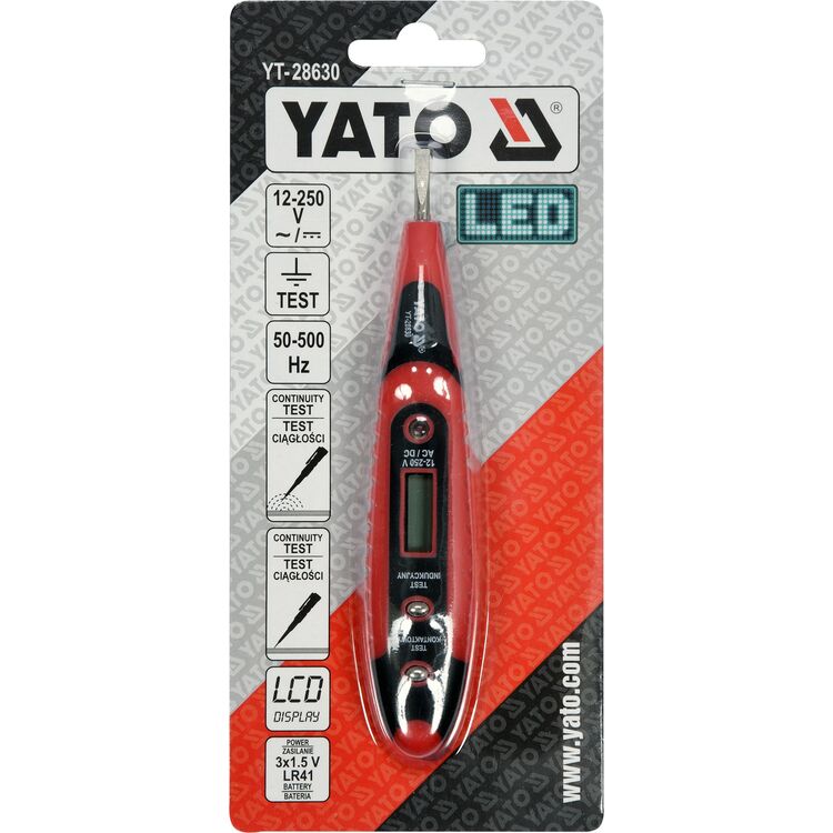 Індикатор контрольний напруги цифровий 12-250 V LCD-1 - мініатюра 2