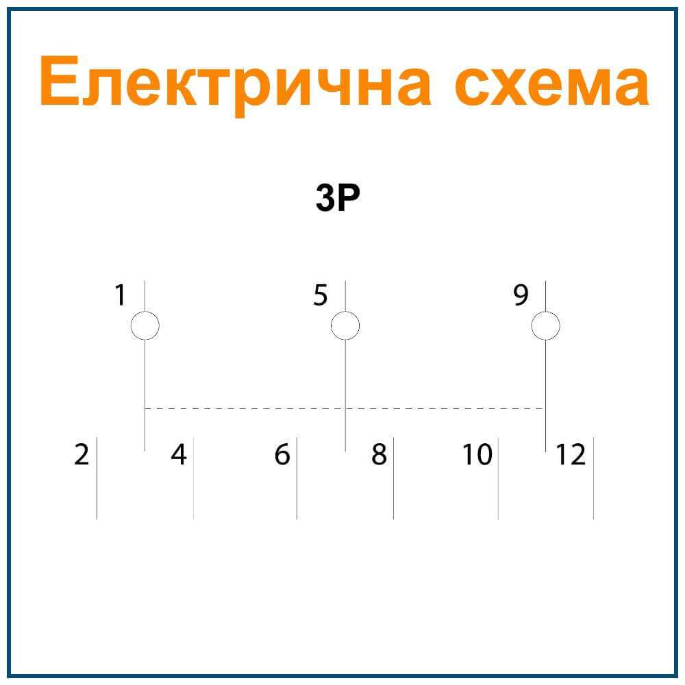 Ручний перемикач вводу (І-0-ІІ) RPV 3P 40A АСКО - мініатюра 3