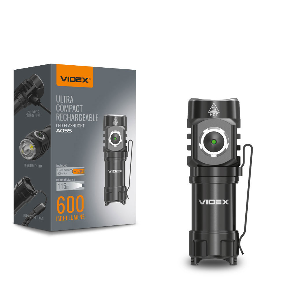 Портативний світлодіодний ліхтарик VIDEX VLF-A055 600Lm 5700K - мініатюра 4