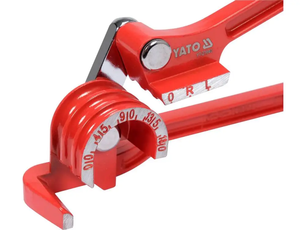 Трубогин міні 2-ручний YATO для алюм. і мідних труб Ø= 1/4", 5/16", 3/8" під кут 0- 180° - мініатюра 2