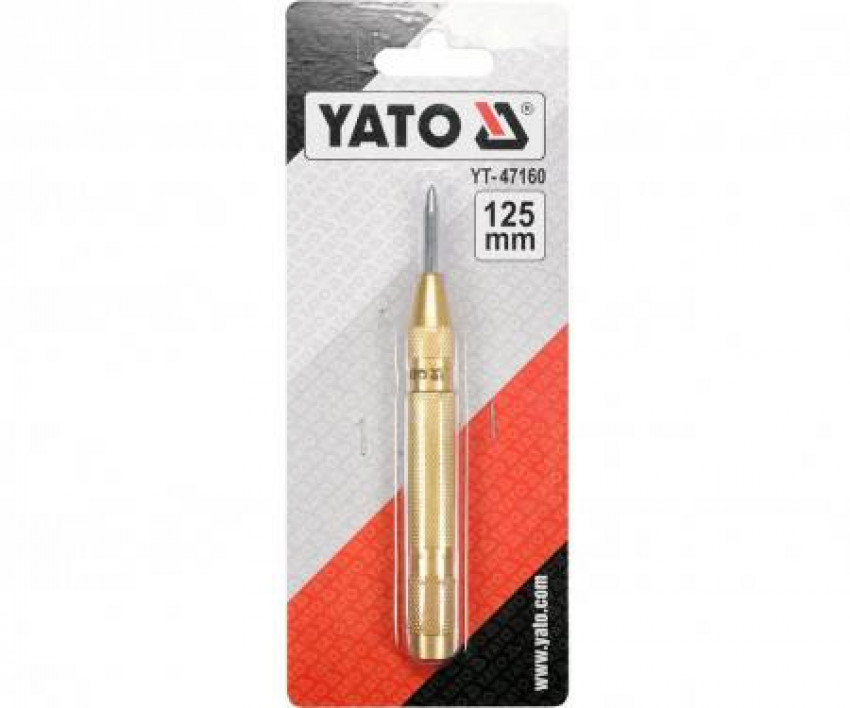 Кернер пружинний автоматичний по металу YATO l=125 мм - мініатюра 2