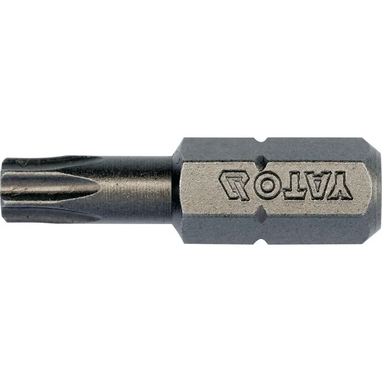 Насадка викруткова YATO : "TORX", T10, квадрат 1/4", L= 25 мм. уп. 10 шт. - мініатюра 2