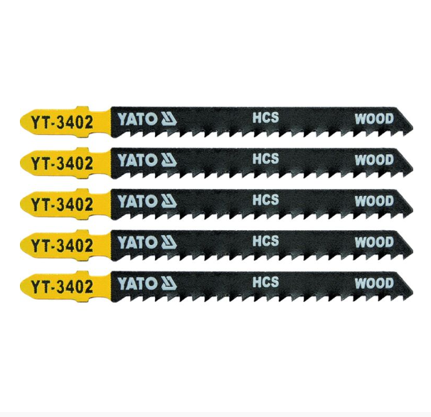 Полотно для електролобзика (дерево) YATO, l=100мм, 8TPI, набір 5 шт. - мініатюра 2