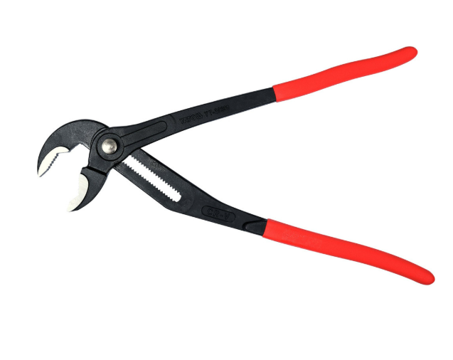 Кліщі переставні по трубах з блокув. кнопкою YATO: L= 415 мм, розвід губ- 95 мм  Cr-V - мініатюра 3