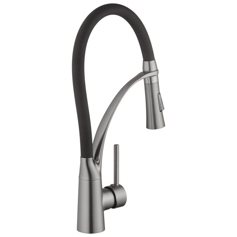 Змішувач Kroner кухня KRP Ersel-GRP03393BLK (к.35) - мініатюра 4