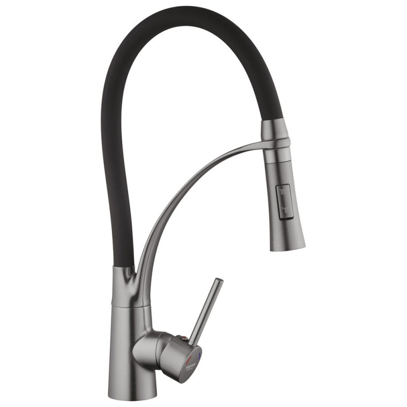 Змішувач Kroner кухня KRP Ersel-GRP03393BLK (к.35) - мініатюра 5