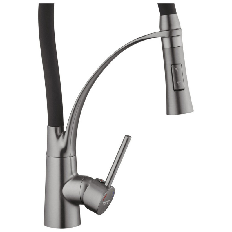 Змішувач Kroner кухня KRP Ersel-GRP03393BLK (к.35) - мініатюра 7