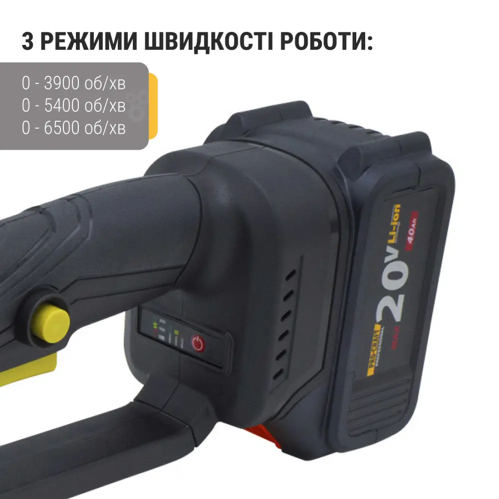 Шліфмашина акум. PRO-CRAFT PWA-125 (з 1 АКБ 20/4 та з/п) - мініатюра 6
