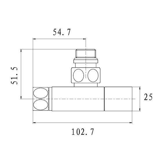 Кран прил. кут. 1/2"х 3/4", ЗВ, подовж. вентил., Crome, RAFTEС {20} RV-5034 - мініатюра 6
