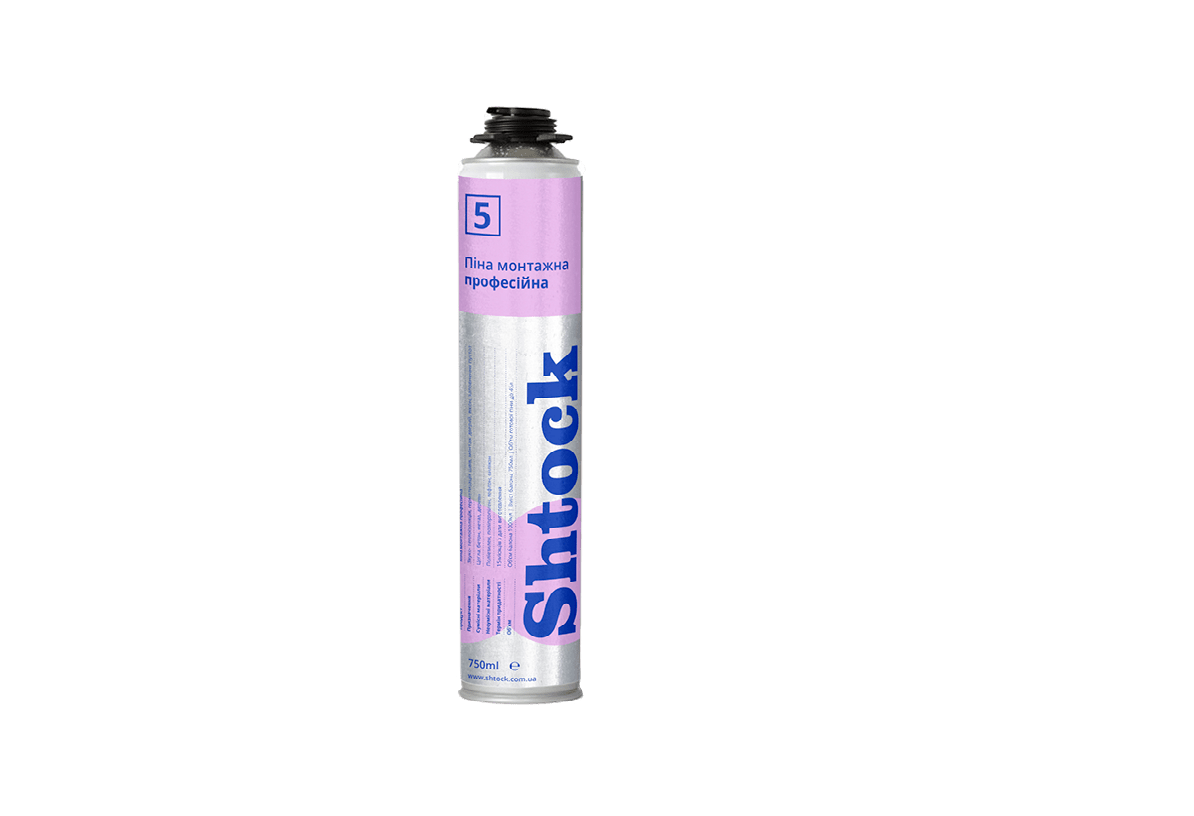 Піна монтажна професійна Shtock 750 ml - мініатюра 2