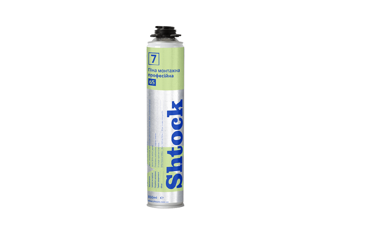 Піна монтажна професійна Shtock 870 ml - мініатюра 2