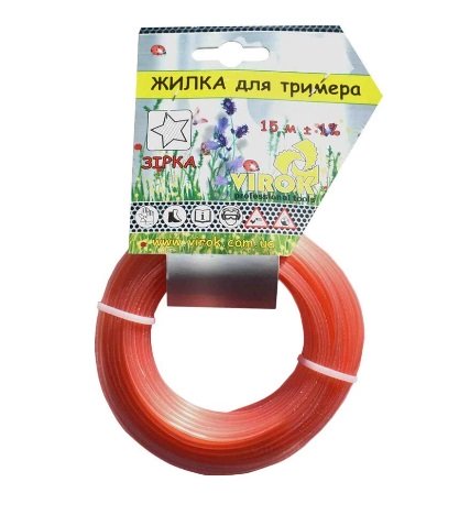 Жилка для тримера "ЗІРКА" TM VIROK : Ø= 2,7 мм, l= 15 м - мініатюра 2