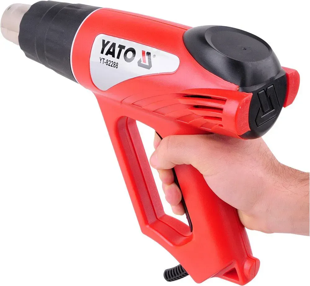 Фен технічний мережевий YATO. P= 2000 Вт 0~550°C, t° режими: 350°С/ 500°С - мініатюра 5