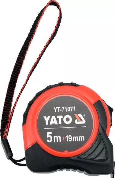 Рулетка YATO : L= 5 м x 19 мм, з сталевою стрічкою, нейлоновим покриттям - мініатюра 3
