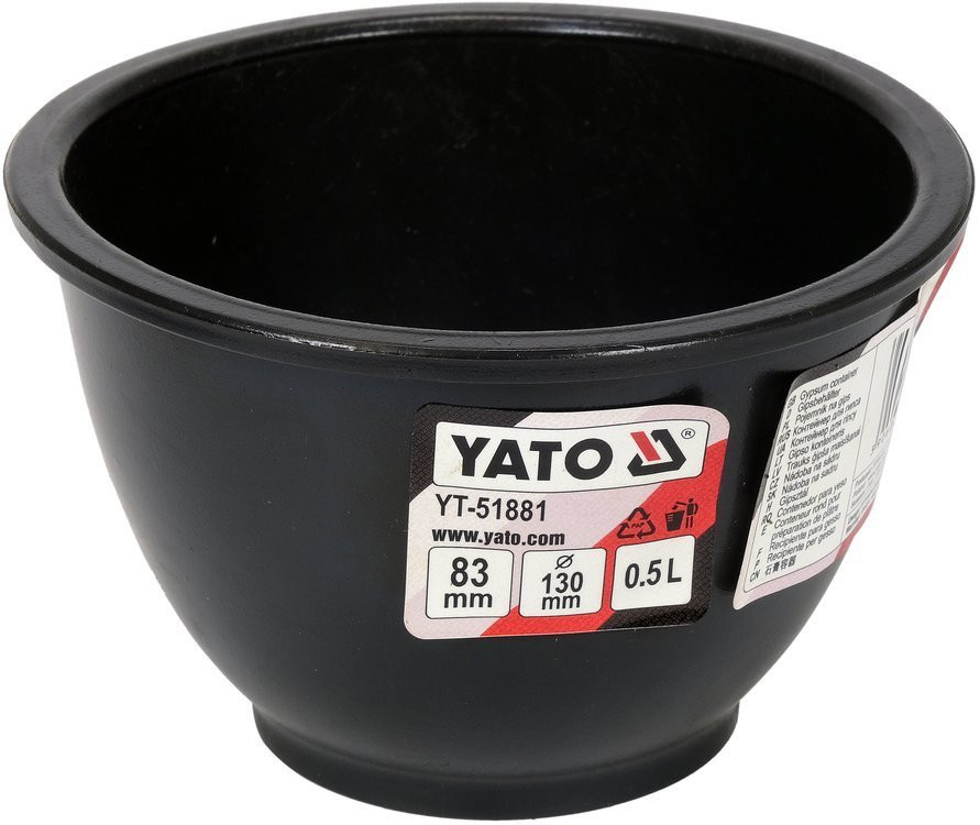 Глечик гумовий для гіпсу і будівельних розчинів YATO 0,5л - мініатюра 3