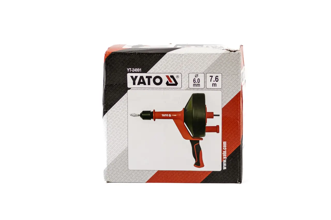 Трос для очищення каналізаційних труб на бобіні YATO 6 мм x 7.6 м зі шпинделем для дриля (YT-24991) - мініатюра 11