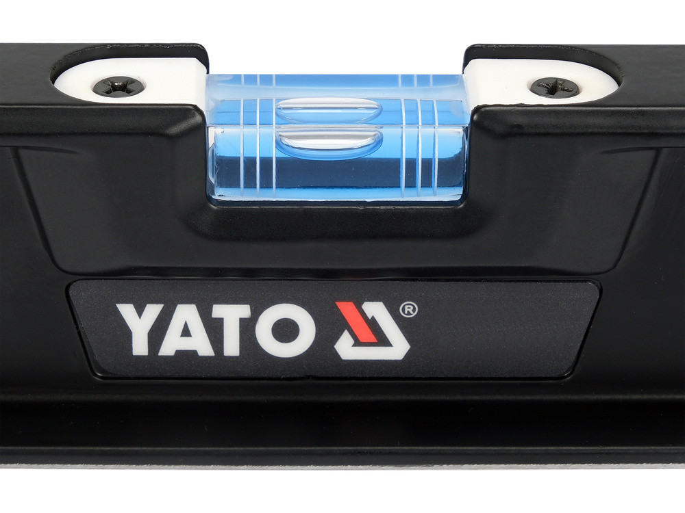 Рівень алюмінієвий YATO : L= 60 см. 3 капсули, 2 ручки - мініатюра 6