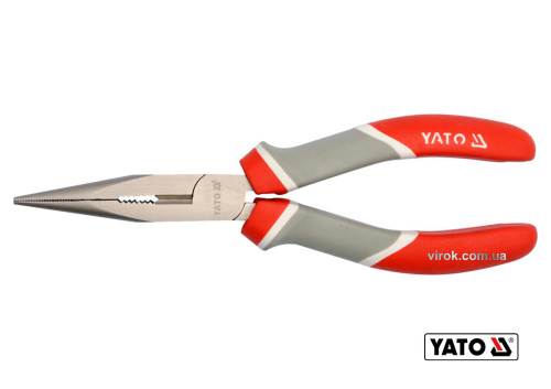 Тонкогубці нікельовані YATO : L= 160 мм - мініатюра 2