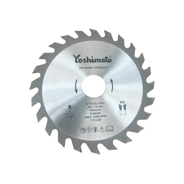 Диск пиляльний по дереву Yoshimoto, 125×22.2×40T (уп.50/100шт.) - мініатюра 2