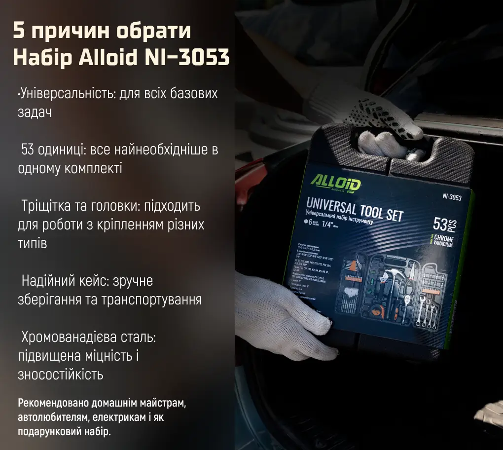 Набір інструменту Alloid 53 предмета - мініатюра 2