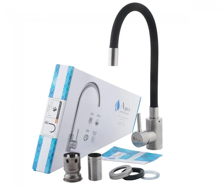Змішувач кухня картридж Aqua ерж. (Acero-INOX035NS-1 (k.35) (без шлг.) (20)) - мініатюра 6